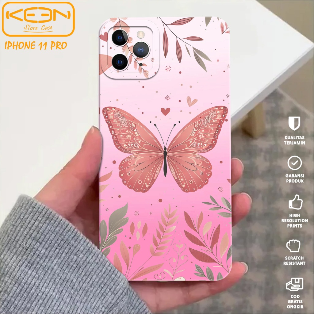 Case Iphone 11 Pro - Casing Hp Iphone 11 Pro Motif Pink - Softcase Iphone 11 Pro - Softcase Hp Iphon