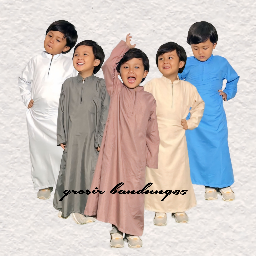 Jubah Anak Laki Laki Umur 2-12 Tahun Gamis Anak Laki Laki Baju Muslim Terlaris Baju sholat Anak Laki