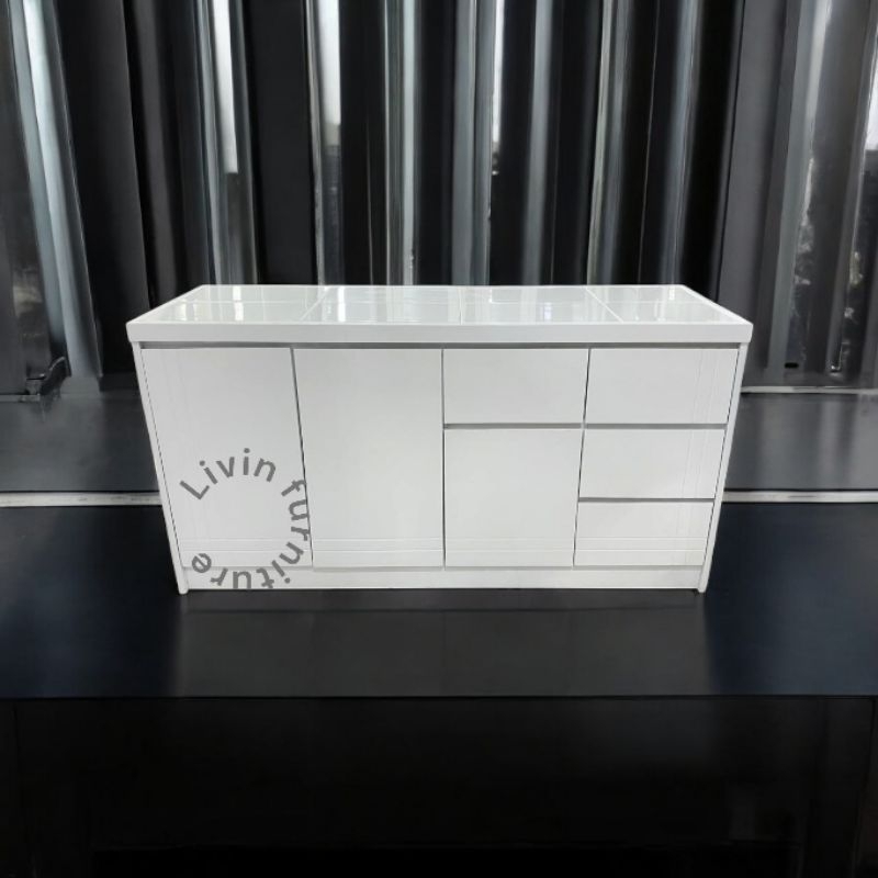 meja dapur 4 pintu/rak kompor/kitchen set/rak dapur/rak kompor