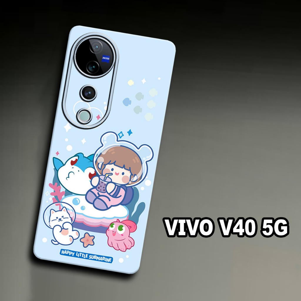 CC40/ Softcase karet lentur untuk VIVO V40 5G/Motif cewek/case VIVO V40 5G/kesing VIVO V40 5G /silic