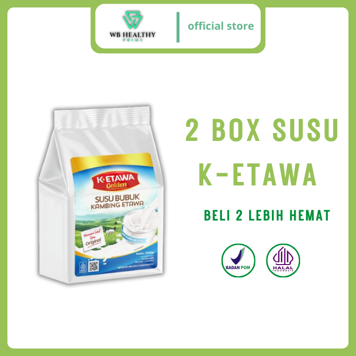 

K-ETAWA Susu kambing-1000gram mengobati paru-paru kotor&basah-meredakan batuk menahun