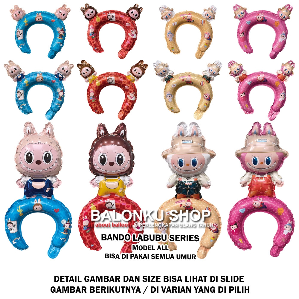 Balon Bando / Balon Bando Labubu / Balon Labubu / Balon Foil Labubu