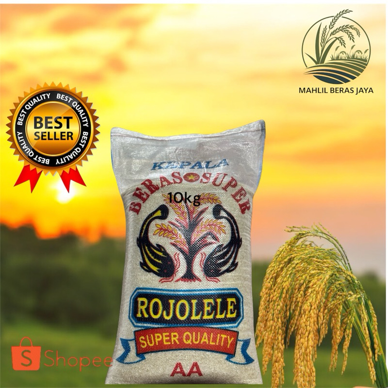 

Beras medium cap Rojolele super solo 10kg pulen enak termurah