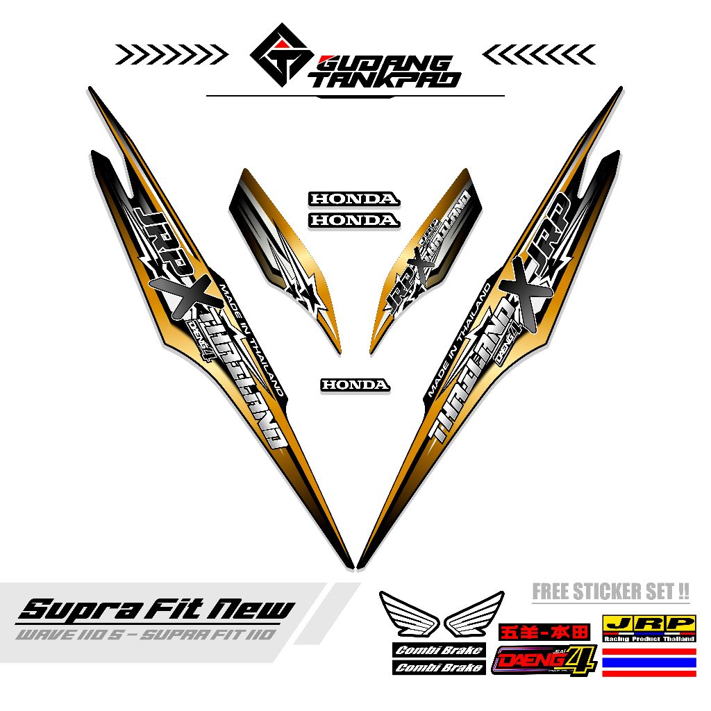 STRIPING MOTOR SUPRA FIT NEW 110 / MTF 13 / STRIPING SUPRA FIT S / STRIPING HONDA SUPRA FIT / STIKER