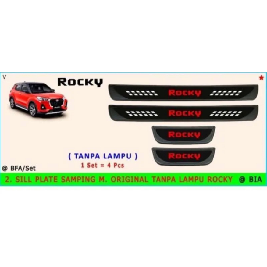 SILL PLATE SILLPLATE SAMPING DAIHATSU ROCKY SIDE SCUFF PLATE AKSESORIS MOBIL ROCKY