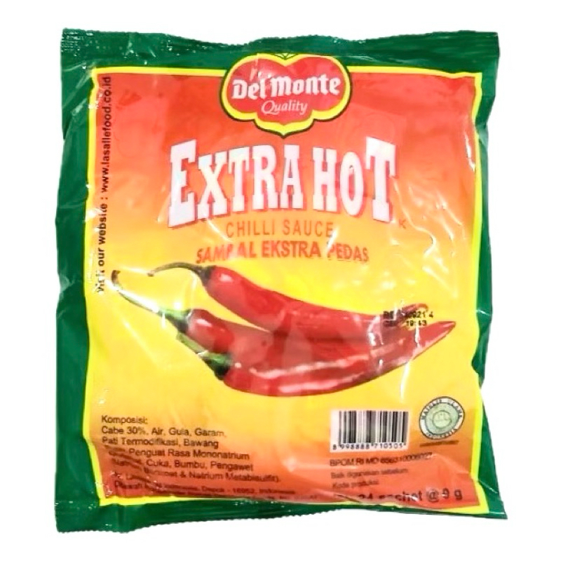 

Del Monte Saus Sambal Extra Hot 9g x 24 sachet