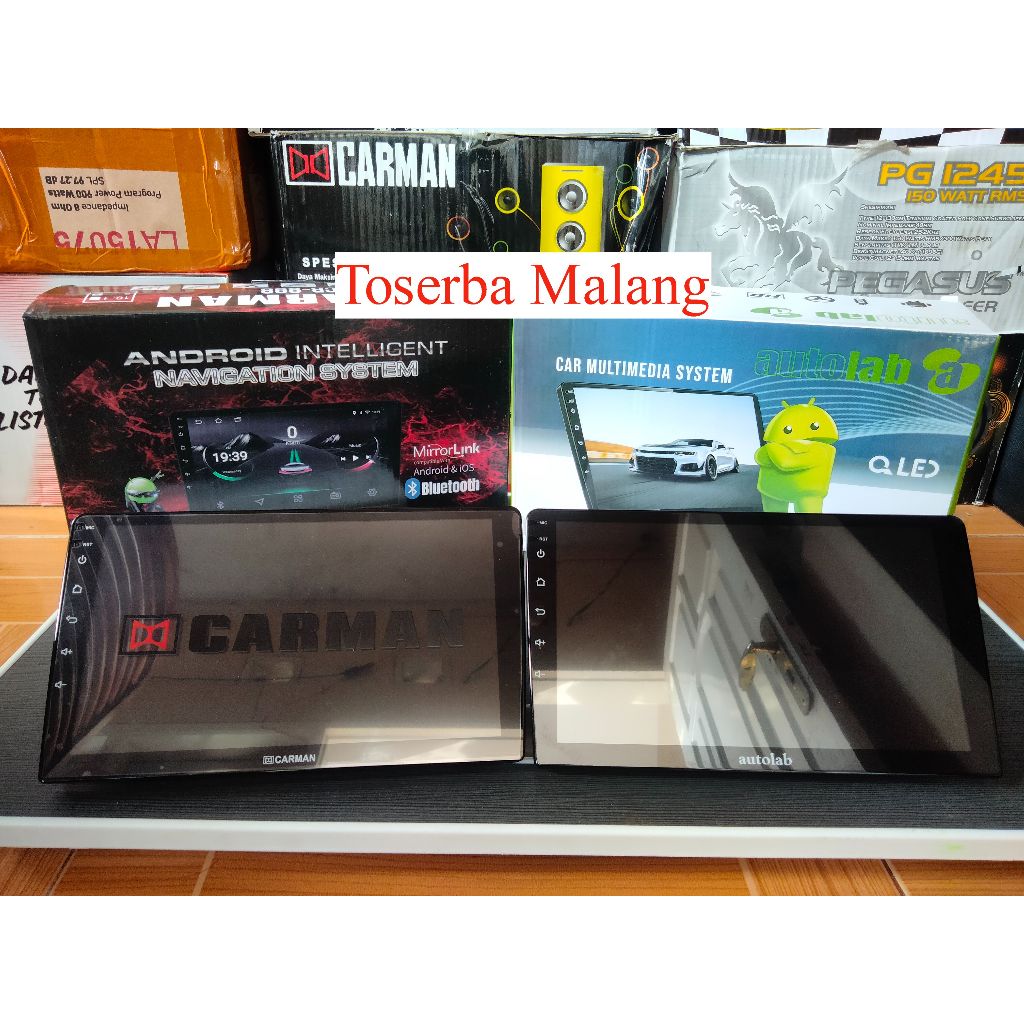 tape mobil head unit double din ANDROID 9 INCHI RAM 2G MEMORY 32G CARMAN / AUTOLAB