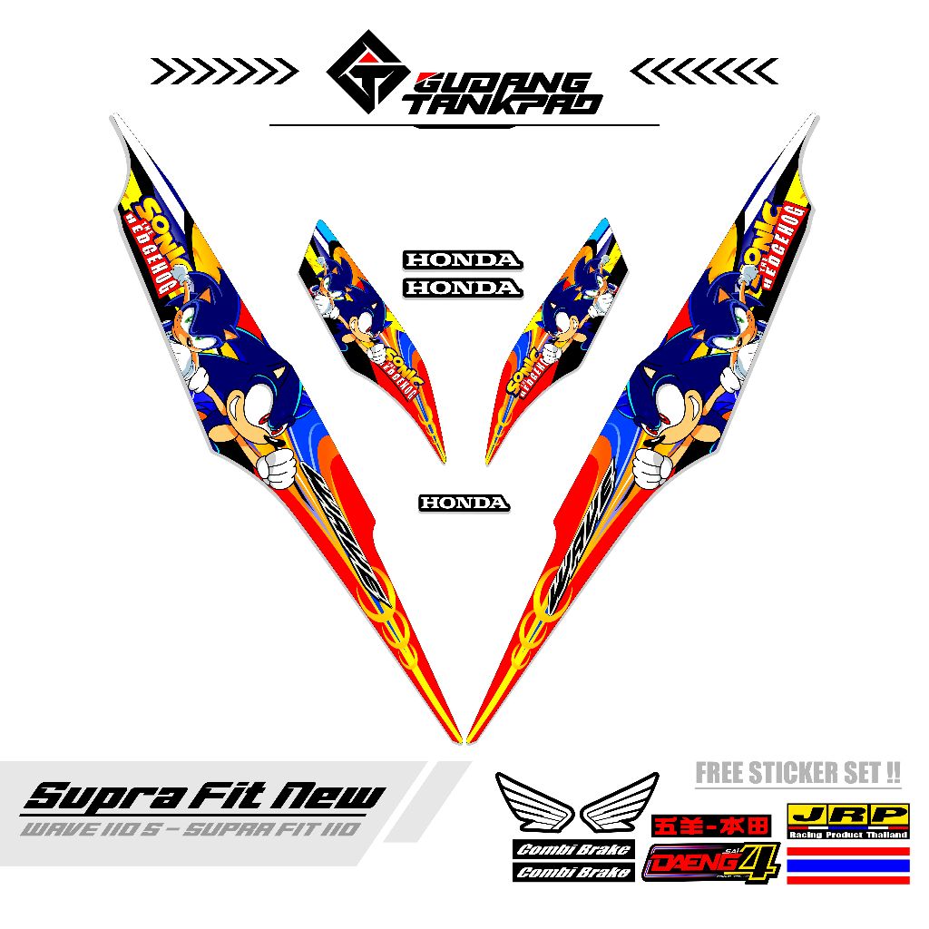 STRIPING MOTOR SUPRA FIT NEW 110 / MTF 29 / STRIPING SUPRA FIT S / STRIPING HONDA SUPRA FIT / STIKER