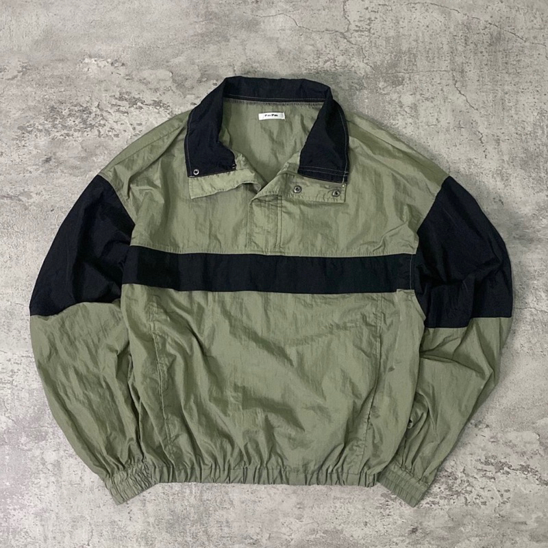 Jacket Colorblock Windbreaker Korean