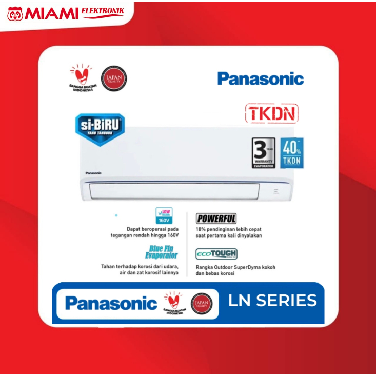 PANASONIC CS-LN7AKJ SI-BIRU AC SPLIT 3/4 PK STANDARD