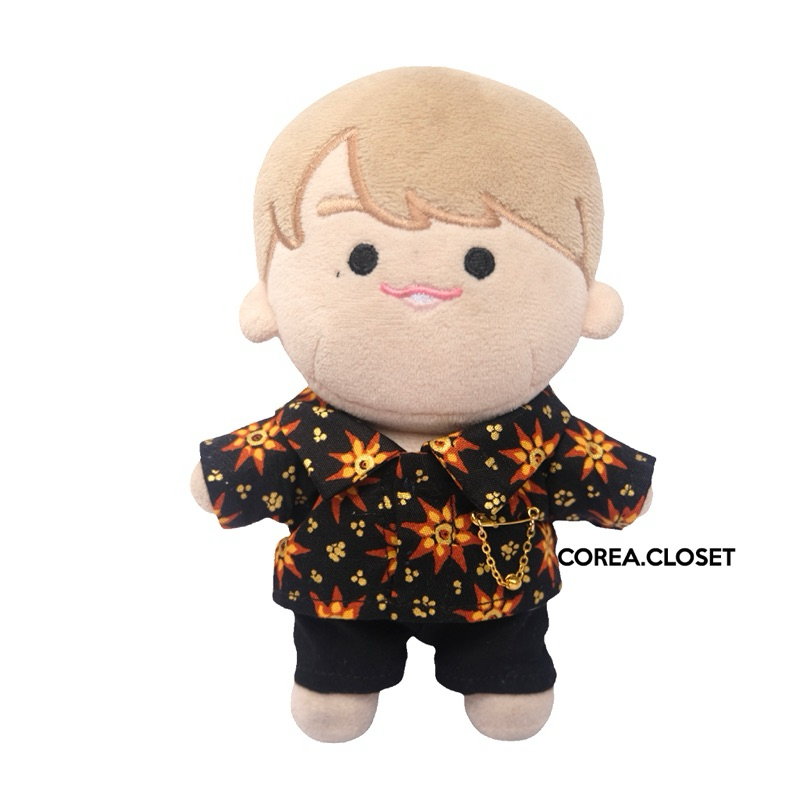 READY STOCK 15CM DOLL KPOP (BIG BODY) - SETELAN BATIK (BATIK PREMIUM TINTA EMAS +CELANA)  ( EXO Doll