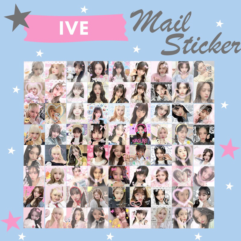 

[ISI 50PCS] MAIL STICKER DECO KPOP GIRL GRUP AESPA IVE BLACKPINK NEW JEANS TWICE LE SSERAFIM GIDLE NMIXX ITZY STAYC