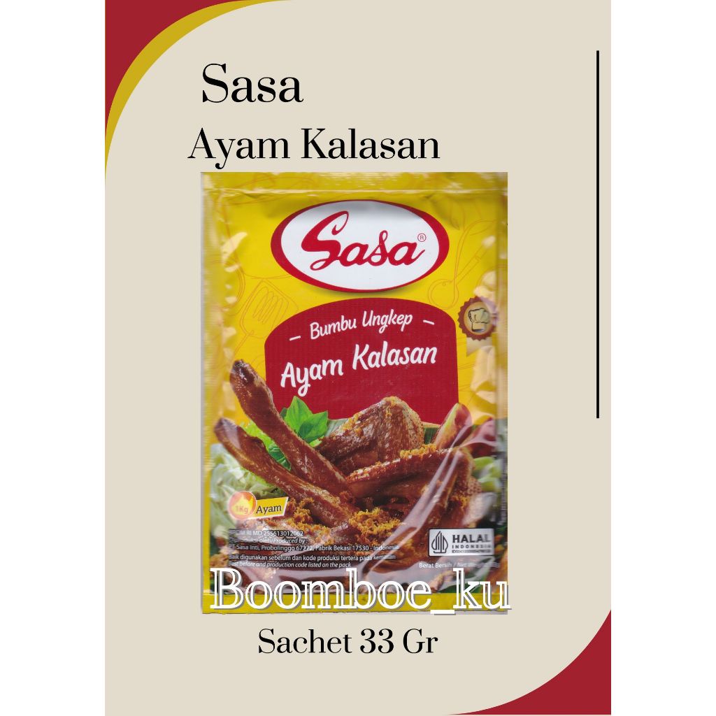 

Sasa Bumbu Ungkep Ayam kalasan 33Gr