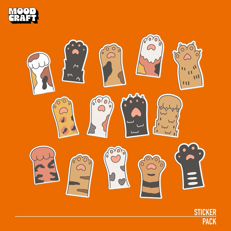 

Sticker Vinyl Kaki Kucing/ Paw Lucu - Sticker Pack | SP - 007