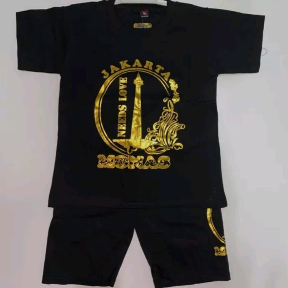 Paling Diminati KAOS MONAS KAOS SETELAN ANAK JAKARTA MONAS KAOS OLEHOLEH JAKARTA MONAS