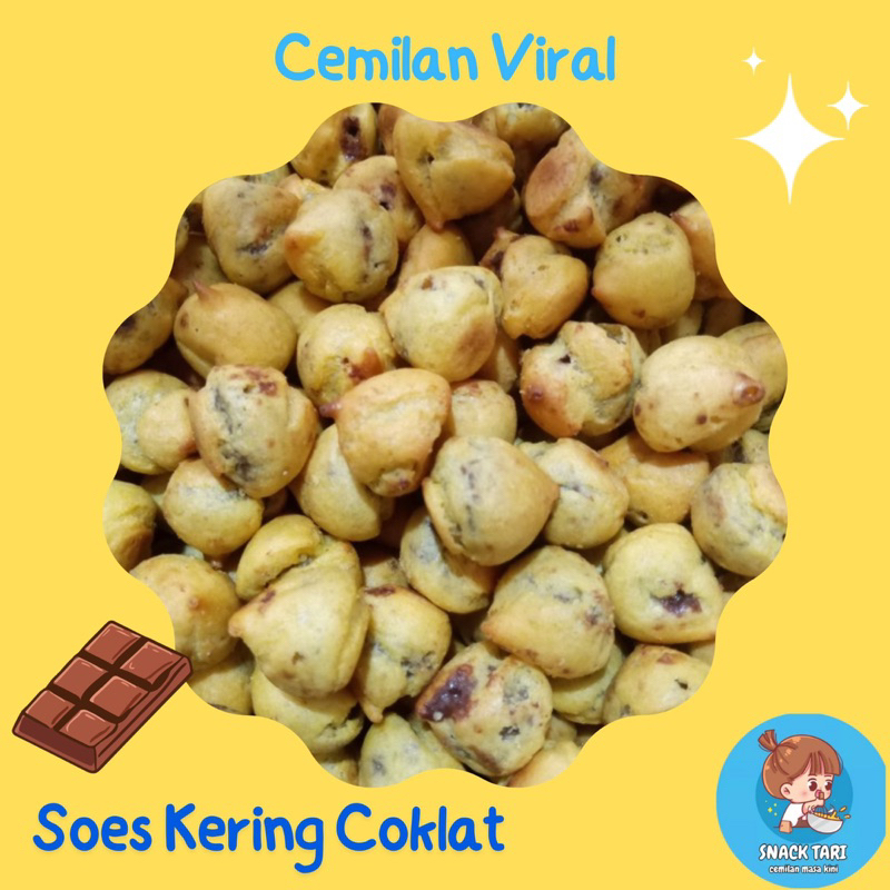 

Snack Tari ~ Soes Kering Coklat Lumer Premium