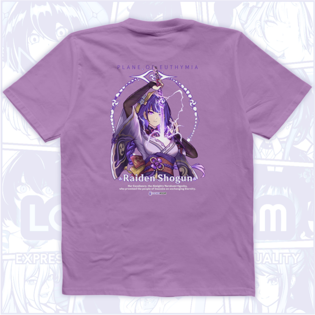 LOCKKERROOM | PREMIUM Anime T-shirt l RAIDEN SHOGUN l GENSHIN IMPACT