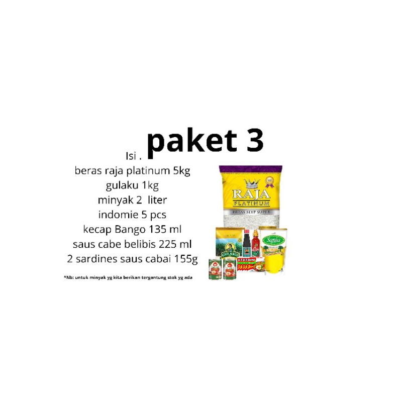 

paket sembako hemat paket 3
