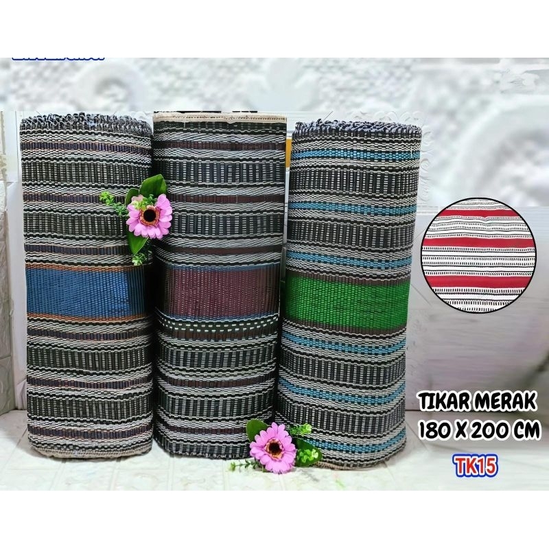 (180*200 cm) TIKAR PLASTIK MERAK/TIKAR HAJATAN/TIKAR PIKNIK/TIKAR PLASTIK LIPAT