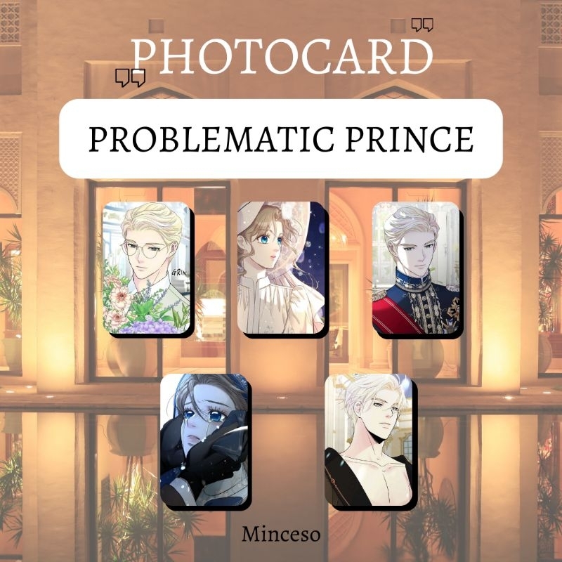 [ISI 5 PCS] READY STOCK PHOTOCARD PROBLEMATIC PRINCE MANHWA KOREA PC GLOSSY HOLOGRAM FREEBIES MERCHA