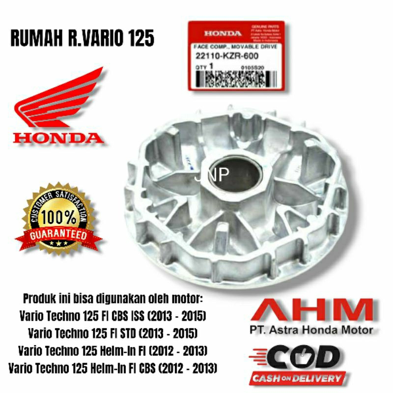 22110-KZR-600 Rumah Roller Vario 125 Old 2012-2014 ORIGINAL AHM.