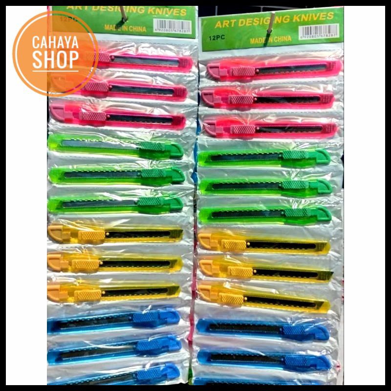 

⭐CS 337⭐ PISAU CUTTER MEDIUM / PISAU CUTTER WARNA TRANSPARAN PISAU ANTI KARAT / 1PCS
