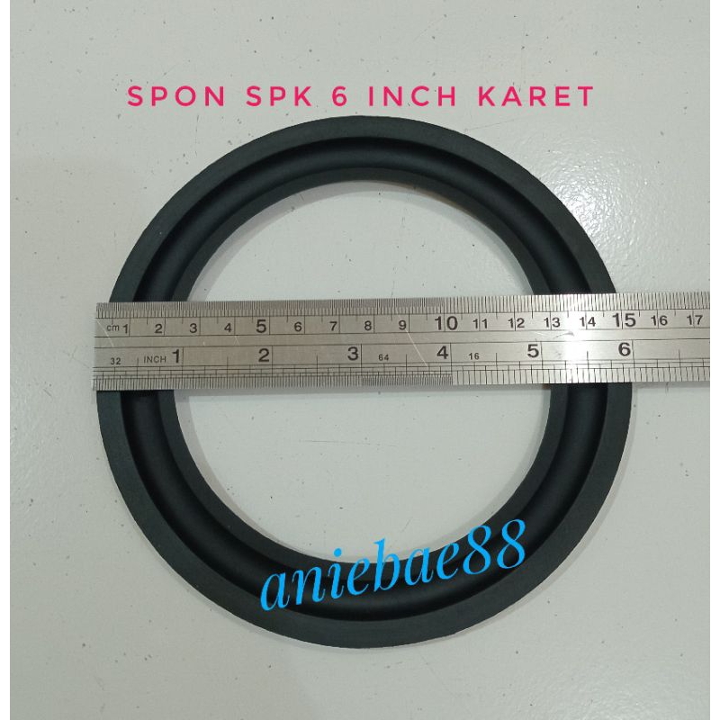 Spon speaker 6 inch bahan karet