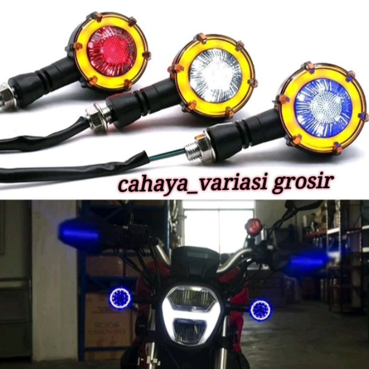 LAMPU SEIN LED BULAT MINI RUNNING LAMPU SEIN W175 CB JAPSTYLE JADUL BOBBER CHOPPER TURN SIGNAL