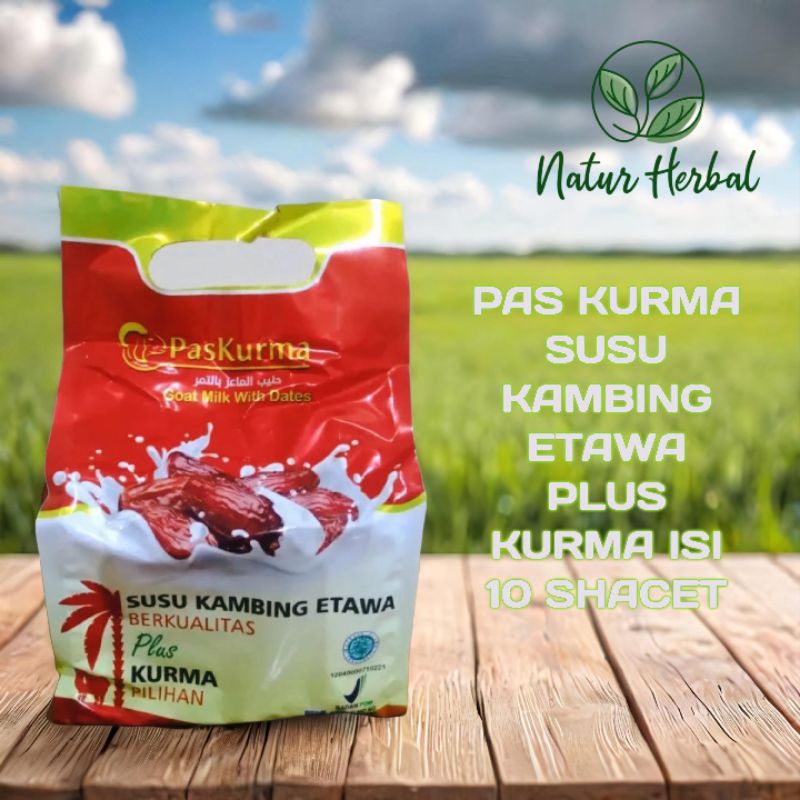 

Paskurma - Susu Kambing Etawa Plus Kurma Pilihan (10 Sachet x 23gr) Lezat dan Bergizi