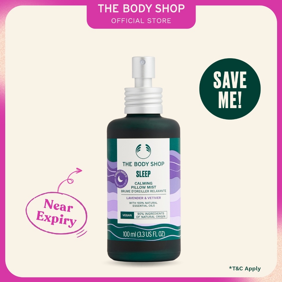 laris manis The Body Shop Sleep Calming Pillow Mist 1ml  Lavender  Vetiver
