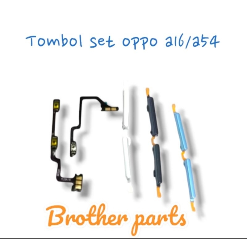 tombol set on off volume Oppo 16/a54