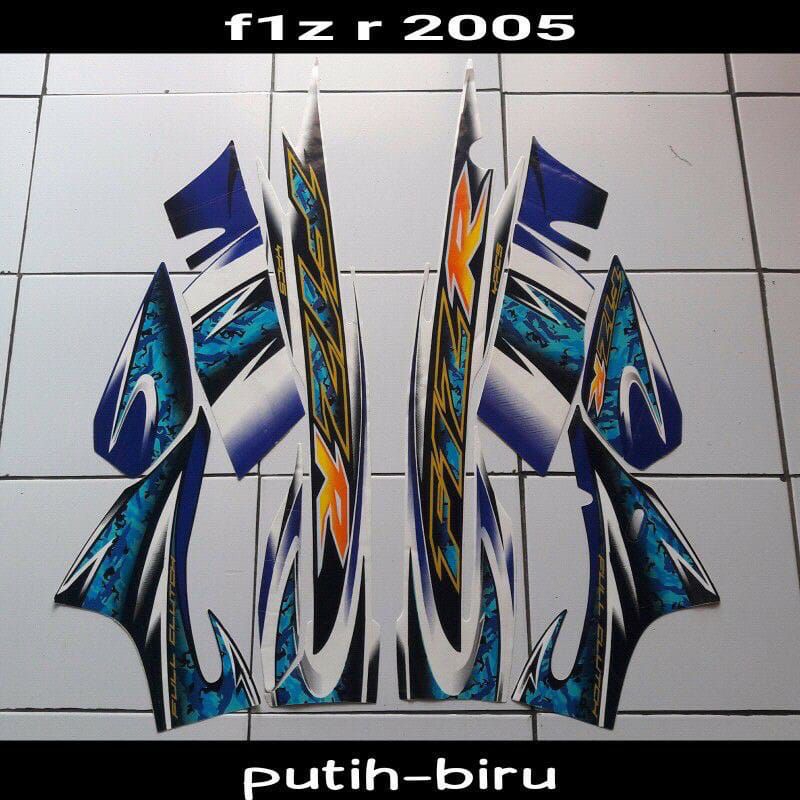 Sticker striping lis les Bodi motor yamaha fiz r FIZ R tahun 2004 2005 all warna