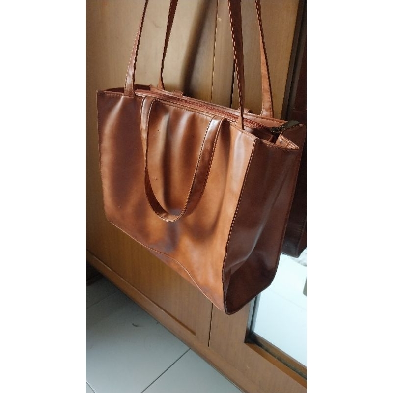 Tote Sling Bag Ivanka Hush Puppies Orange Large Original