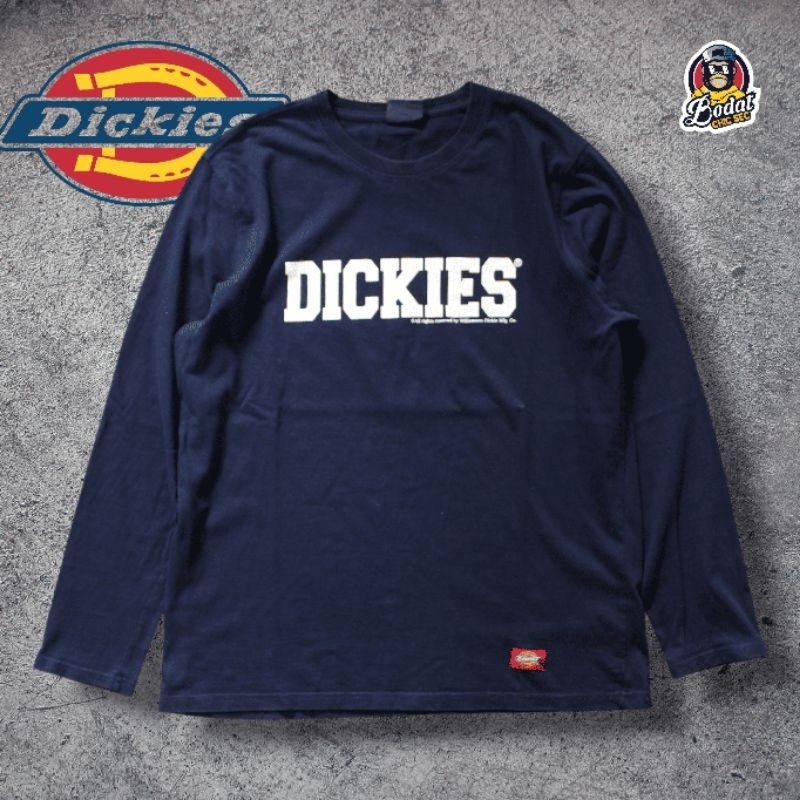 Dickies Navy Kaos Lengan Panjang/Longsleeve