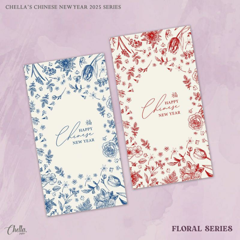 

FLORAL SERIES - CUSTOM ANGPAO IMLEK 2025 (BISA TULIS NAMA/LOGO) ISI 6 PCS
