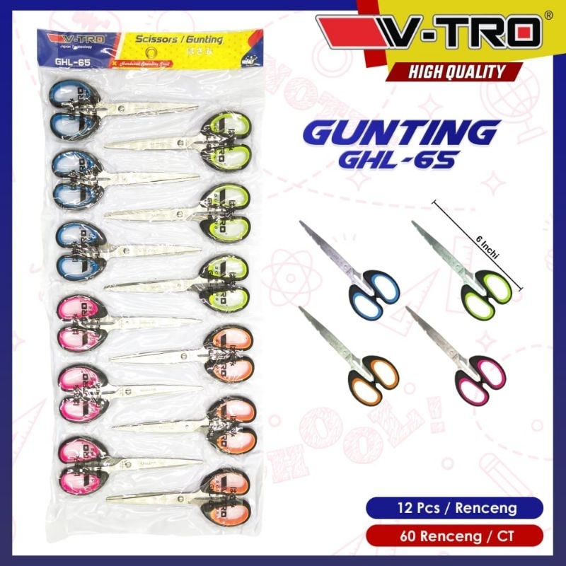 

gunting tanggung 1 renteng 12 pcs 6 inch harga grosir