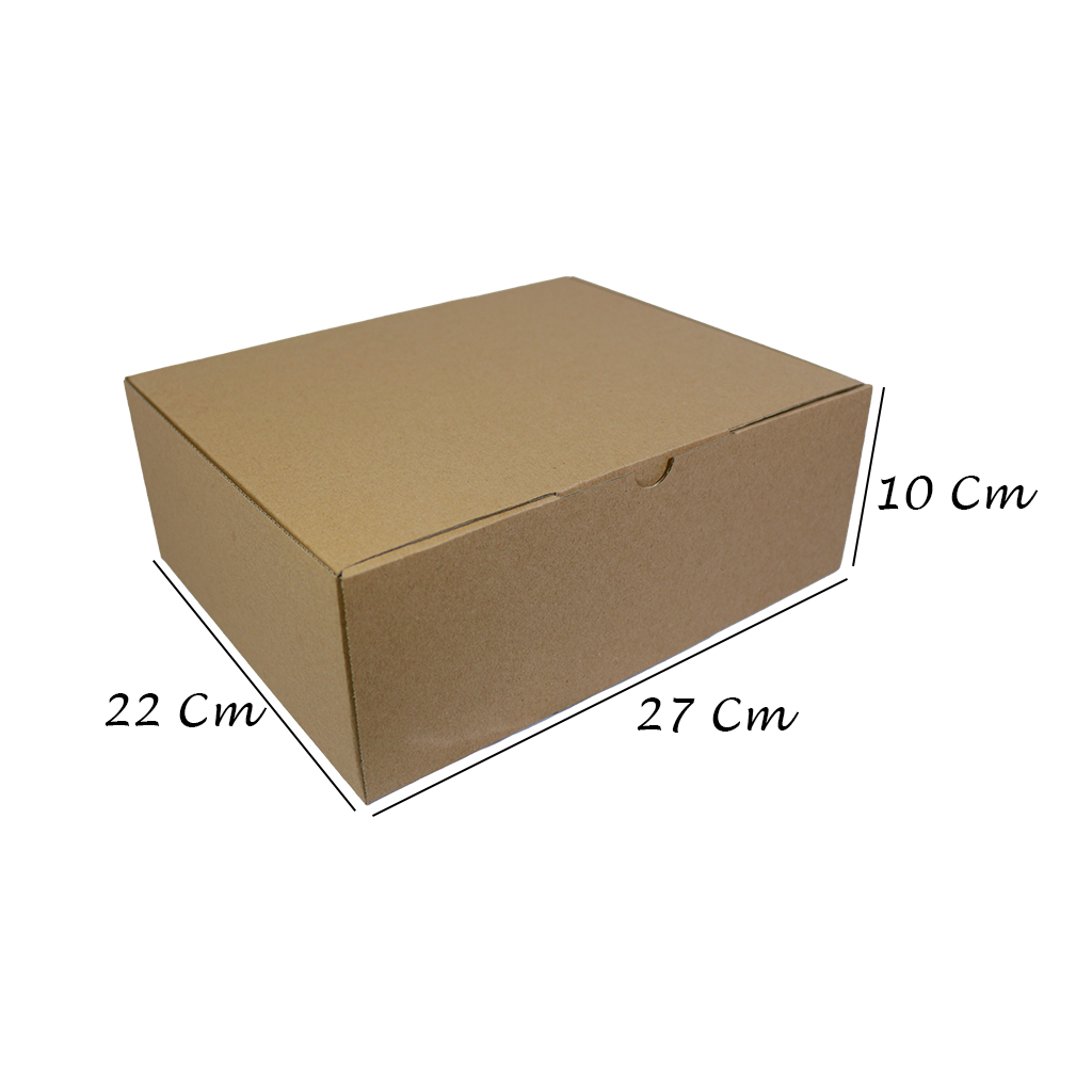 

Kardus karton model lock atas uk. 27x22x10 cm...Die Cut untuk kotak Aksesoris, Kue tart, Baju, dll