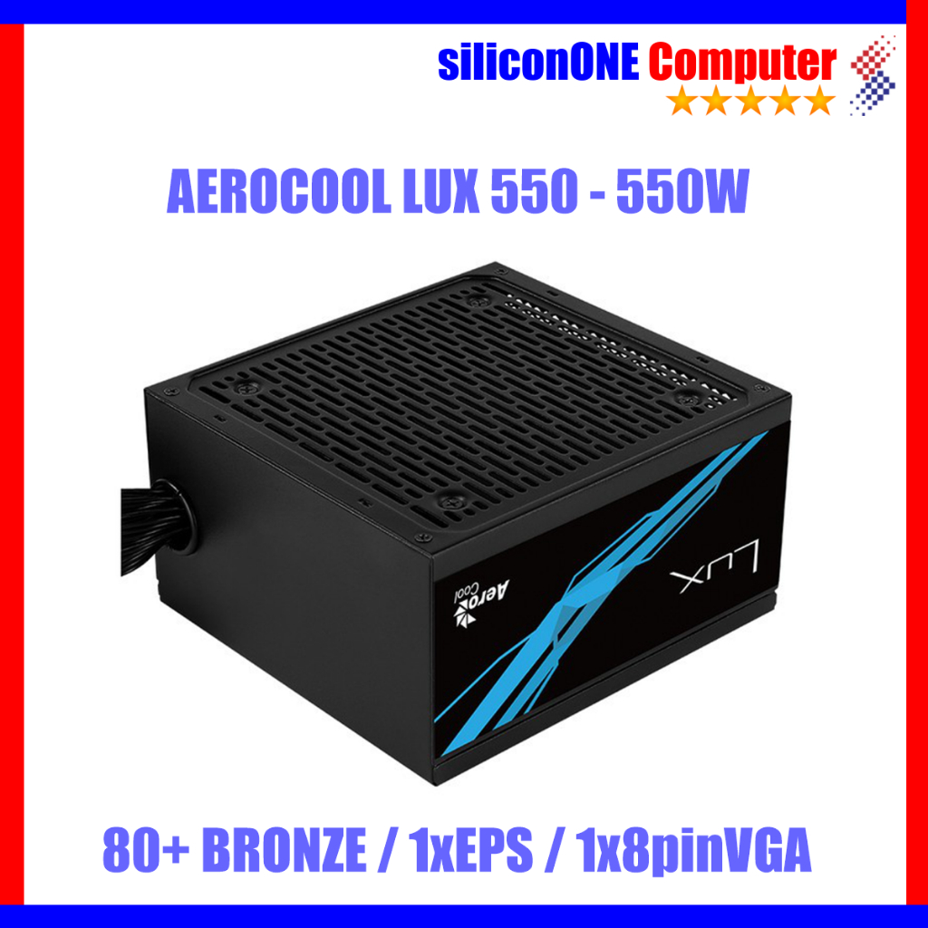 Aerocool LUX 550W PSU Powersupply 80+ BRONZE LUX550 550