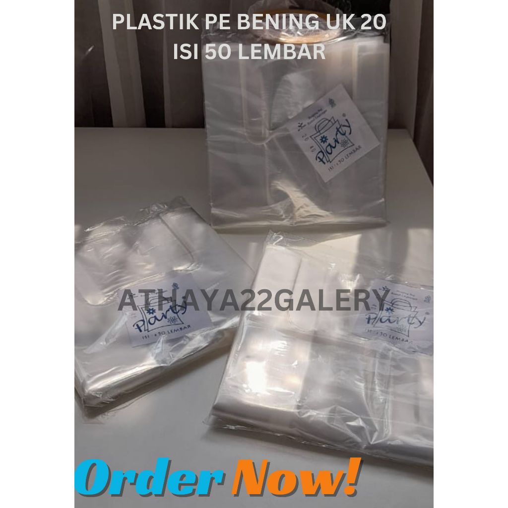 KANTONG KRESEK PLASTIK PE BENING 20 ISI 50 LEMBAR