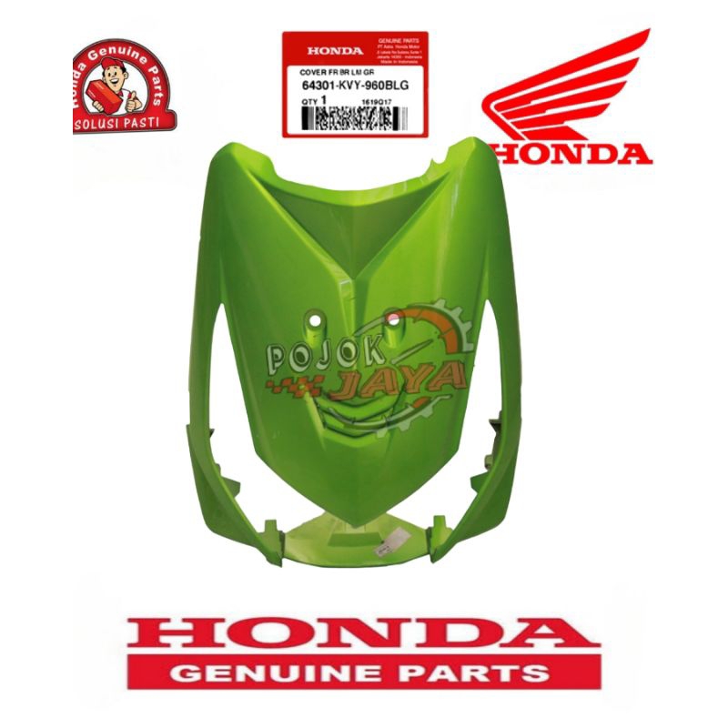 Tameng body depan Honda Beat Karbu Original Hijau 64301-KVY-960BLG