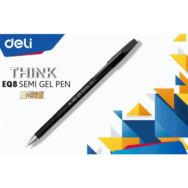 

Deli Semi Gel Pen Pulpen Pena semi gel bolpoint Ballpoint tinta gel Ball point 0.5mm