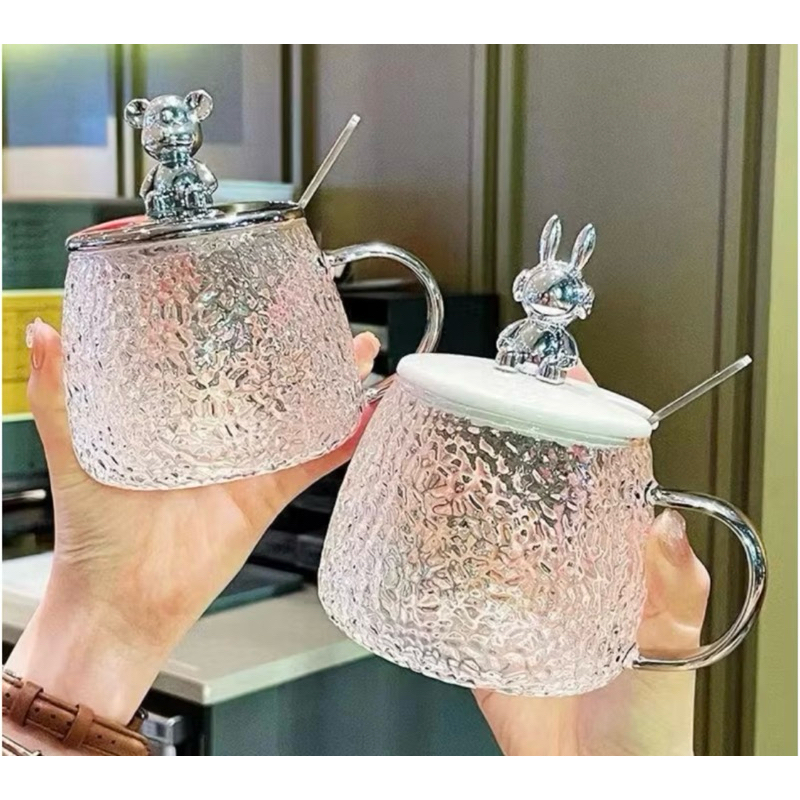 Mug Bear Beruang Import Bening Bagus Cantik Souvenir Murah Kaia