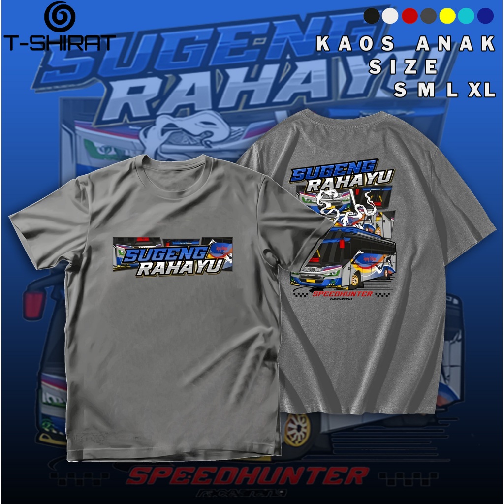Kaos Anak BUS SUGENG RAHAYU - Baju Anak BUS  TELOLET SUGENG RAHAYU Usia 1-12 tahun Cotton Combed 30s