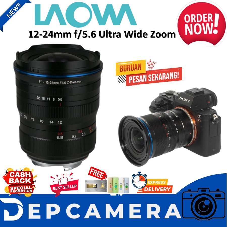 Laowa 12-24mm f/5.6 Ultra Wide Zoom Lensa Kamera - Sony FE