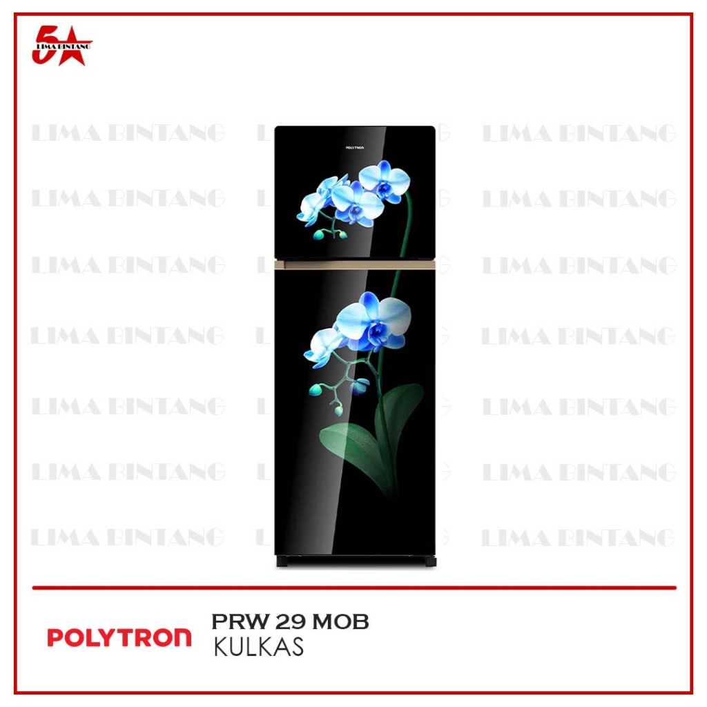POLYTRON KULKAS 2 PINTU 260 LITER PRW-29MOB