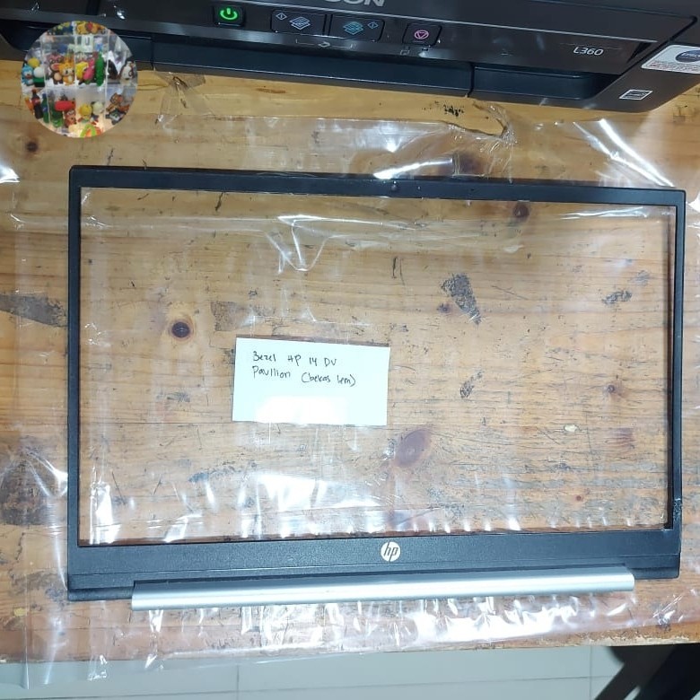 Bezel Depan Lcd Laptop Baru untuk HP Pavilion 14-DV ada bekas lem Second Original