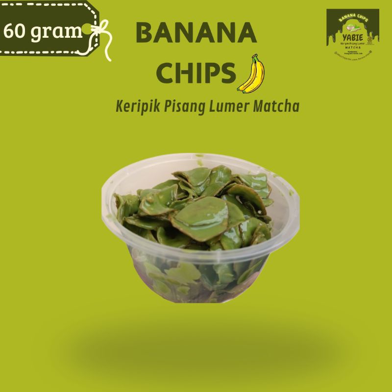 

Keripik pisang lumer Matcha 65 gram