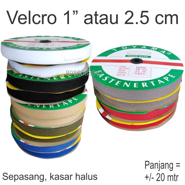 

KODE X83E Perekat Velcro Magic Tape Kretekan 1 atau 25cm ROLL