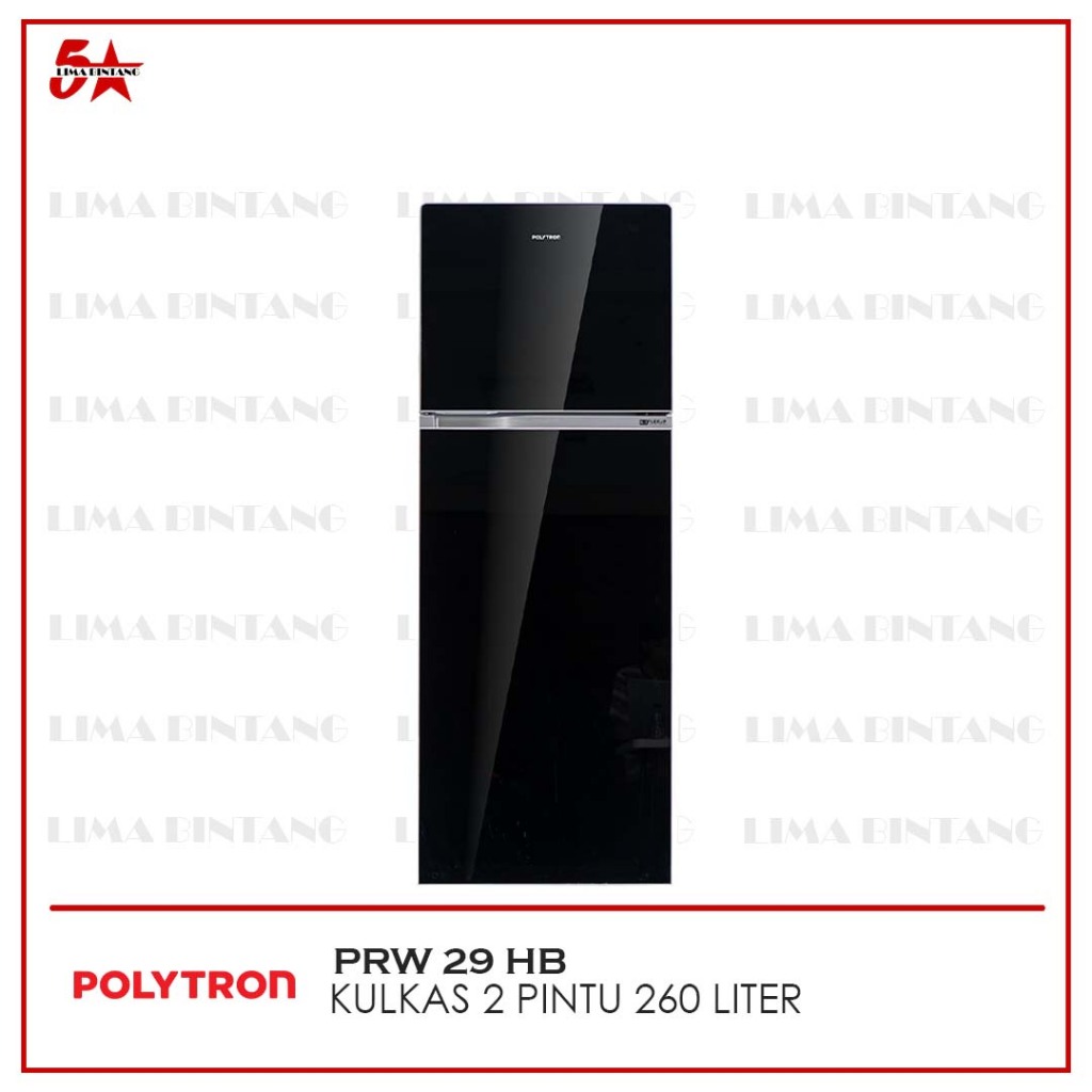 POLYTRON KULKAS 2 PINTU 230 LITER PRW-29HB