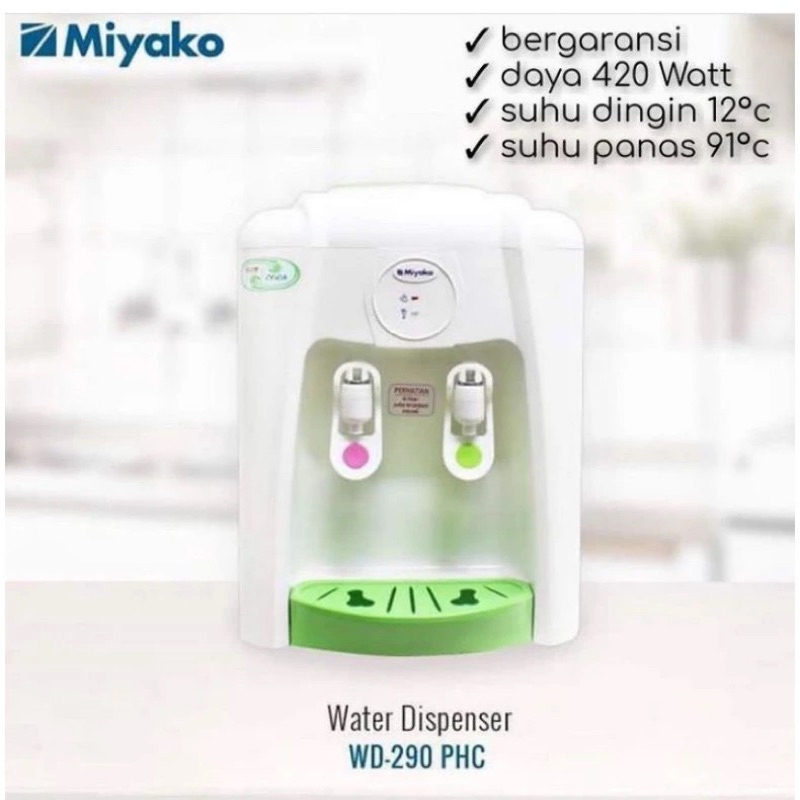DISPENSER MIYAKO WD 290 PHC / WD290 PHC / WD-290 PHC [COOL AND HOT] (GARANSI RESMI)